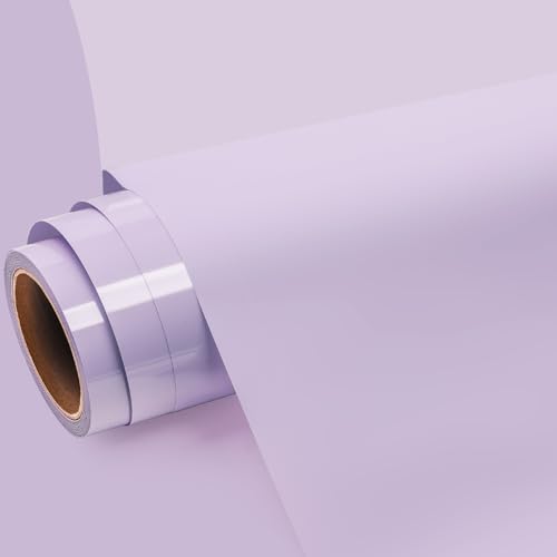 GIRAFVINYL Light Purple Heat Transfer Vinyl Roll 12” X 5ft Light Purple Iron On Vinyl for T- Shirt - Easy to Use HTV Vinyl Works with All Cutting Machine -  E01-5FT-57LPL