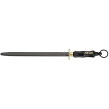 Giesser Since 1776 - Made in Germany - Sharpening Steel, Oval, Sharpening Rod, 31 cm, Extremely Hard, Tungsten Carbide Coating, Knife Sharpener, px 88 31
