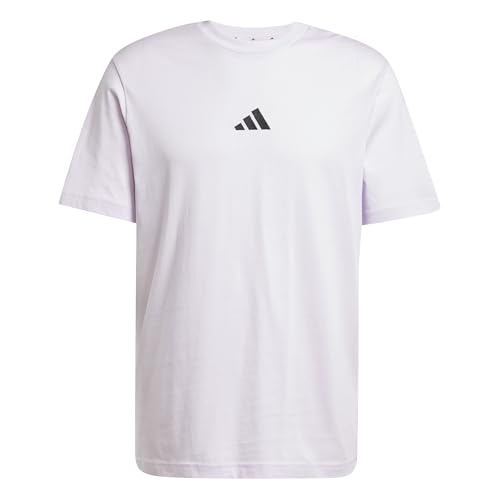 adidas Homme Essentials Small Logo Single Jersey Tee, Ice Lavender/Black, M adidas Homme Essentials Small Logo Single Jersey Tee, Ice Lavender/Black, M