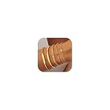 KRFY 5piezas de brazaletes de Oro para Mujer brazaletes chapados en Oro de 14K Conjunto de brazaletes Tipo Tenis brazaletes Ajustables apilables brazaletes con circonitas Verdes Joyas para Mujer