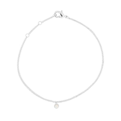 Honeycat Opal Bezel Set Bracelet in Gold, Rose Gold, or Silver | Minimalist, Delicate Jewelry
