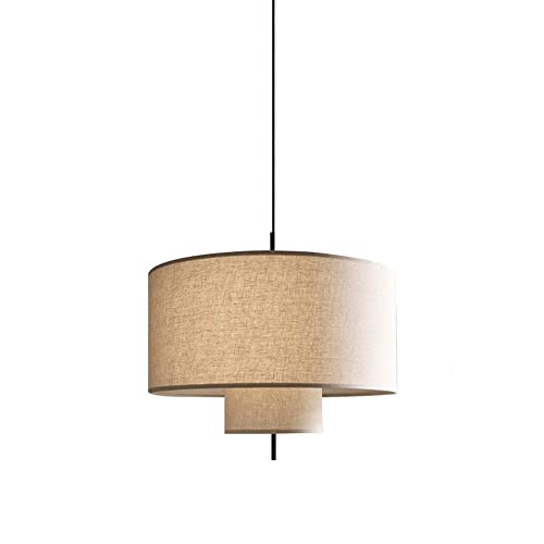 Luminaire moderne réglable avec abat-jour en lin pour éclairage intérieur