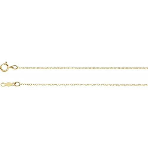 Bonyak Jewelry 10k Yellow Gold .75mm Rope 16