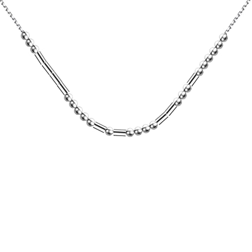 PLITI Sobriety Gift Addiction Recovery Gift 12 Step Gift Sober Badass Morse Code Necklace Sober Milestone Gift2