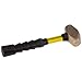 Nupla 4 lb. Non-Sparking Brass Hammer with 12 inch Fiberglass Handle and SG Grip - Perfect for Mechanics, Contractors, and Trade Professionals, Yellow, 75.30-040E