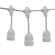 Brightium LED-Leuchten für den Außenbereich, 15 Stück, E27, IP65, 14,4 m, mit hängenden Lampenfassungen, ideal für die Dekoration von Gärten und Veranstaltungen im Freien.