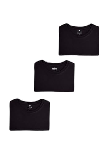 Kit Com 3 Camisetas Masculinas Básicas - Preto G