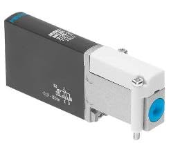 FESTO MHA2-MS1H-3/2G-2 196119,0.9 TO 8 BAR, 10 MM WIDTH, 100 L/MIN FLOW, 24 VDC, 3/2; CLOSED; MONOSTABLE, DIE-CAST METAL HOUSING, ELECTRICAL ACTUATION, HNBR/NBR SEALS, IP65, PNEUMATIC, SERIES MH2,
