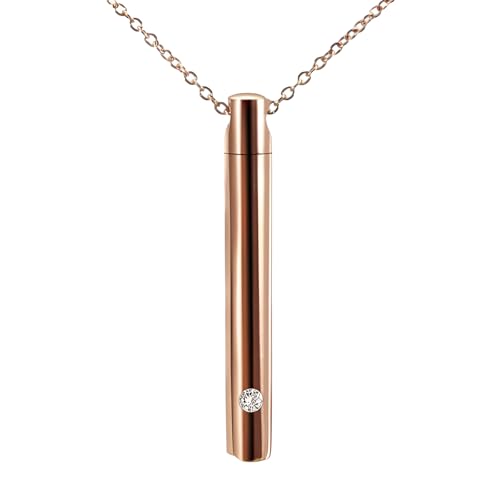 Argent sterling 925 fiole en verre à porter au quotidien pour un style unique