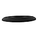 12 Inch Round PU Ceiling Medallion Decorative Cover Plate for Ceiling Fan Light Fixtures Waterproof Lightweight Black