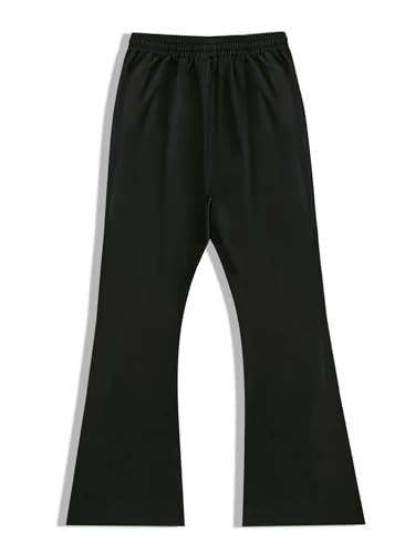 Men's Graphic Stacked Sweatpants Streetwear Gothic Drawstring Flared Sweat Pants2