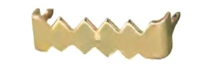 Image of 200 Small Nailess No Nail Sawtooth Hangers Brass Zinc Finish