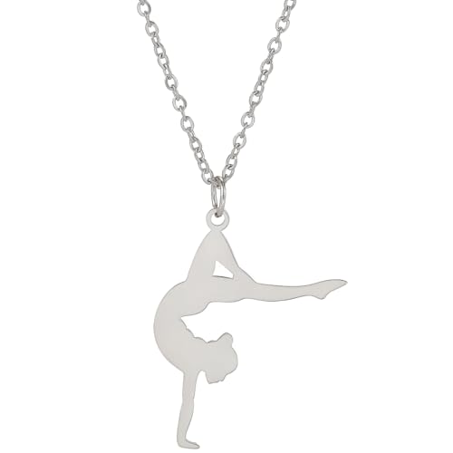 BDEPSTR Collier de Gymnastique, Cadeau pour les Filles, Signification Spéciale, Collier Exquis et Elégant-C