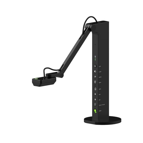 IPEVO VZ-R Ultra HDMI/USB Dual-Mode 13MP Document Camera, 4K, Mac, Windows, Chromebook, Connects to IFPs, TVs, Monitors, Projectors Without Computer. for Classroom, Teaching, Learning, Online Meeting