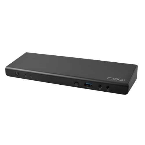CODi Centro1080 USB-C Triple Display Docking Station | Supports 2 Screens (Windows, macOS, and ChromeOS), Triple 4K@60Hz, 96W PD Charging