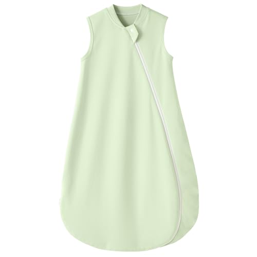 Image of Baby Sleep Sack 12-18 Months 0.5 Tog, Supersoft Thermostatic Cotton Toddler Sleeping Sack for Babies Infant, 2-Way Zipper Baby Wearable Blanket for Summer Blue