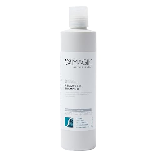 Sea Magik - Seaweed Shampoo to Soothe Itchy Scalp Psoriasis and Eczema with Hydrating Dead Sea Salt Suitable for All Hair and Scalp Types Vegan and Cruelty Free (300ml)