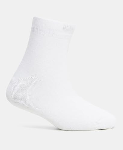Jockey Kids Ankle Length Cotton Socks 7801_White_9-10 Yrs - Image 3 thumbnail