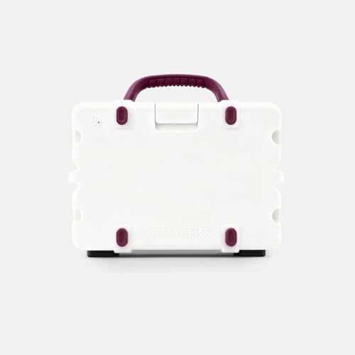 Image of Turtlebox Original Gen 3: Portable Outdoor Bluetooth Speaker - Ultra-Loud (120dB), Waterproof (IP67), Rugged, Impact-Resistant, 3-Day Battery | Party Mode: Unlimited Pairing Stereo, White /Maroon