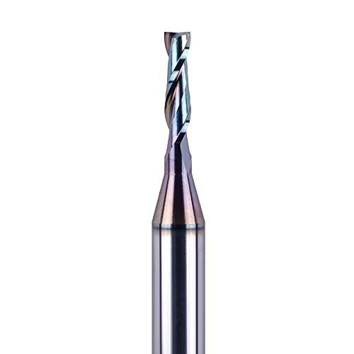 Image of SpeTool 1 /8 Inch Upcut CNC Router Bits 1 /4 Inch Shank with Extra Long Life Coating,1 /2 Inch Cutting Length 2 Inch OVL Solide Carbide End Mill Slot Woodworking Carving Tool