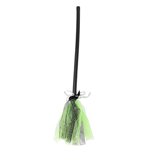 Witch Broomstick Wizard Flying Broom Boys and Girls Witch Broomstick for Halloween Party Costumes Accessory