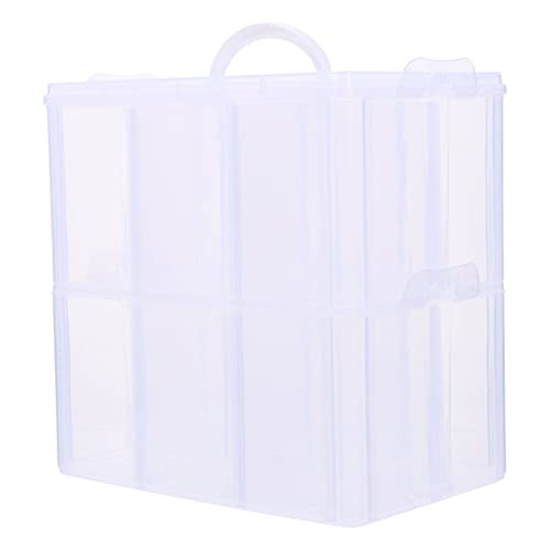 MUSISALY 箱 マニキュア収納ボックス 家庭用マニキュアホルダー メイクアップスーツケース マルチグリッドマニキュアホルダー マニキュアオーガナイザーホルダー 透明マニキュアホルダー Pp