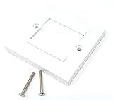 Photo Gallery piastra per spazzola bianca per montaggio a parete, per cavi e accesso ai cavi (singolo 86 x 86 mm, bianco) Photo Gallery piastra per spazzola bianca per montaggio a parete, per cavi e accesso ai cavi (singolo 86 x 86 mm, bianco)