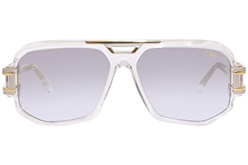 Cazal Legends 675 003 Sunglasses Men's Crystal/Gold/Silver Mirror 60mm, Lens-60 Bridge-14 B-48 ED-64 Temple-1352
