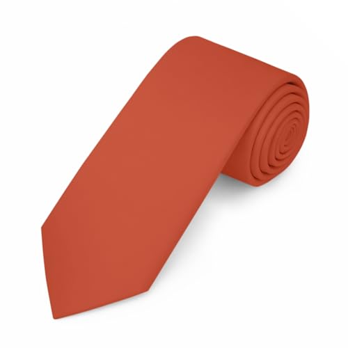 Image of Jacob Alexander Men's Slim Width 2.75 inch Solid Color Tie