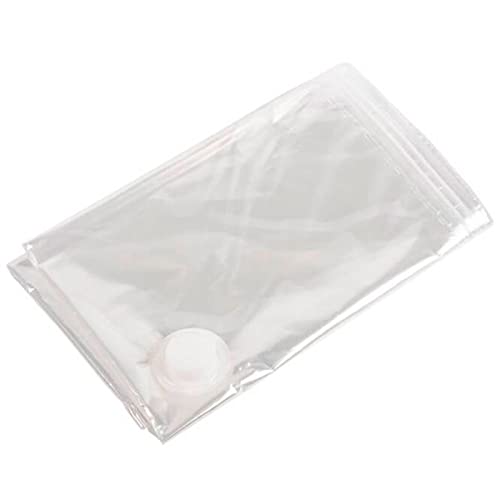 Tradineur - Confezione da 6 sacchetti salva spazio trasparente, per riporre i vestiti sottovuoto, salvaspazio per riporre i vestiti, biancheria da letto, coperte, 30 x 40 cm