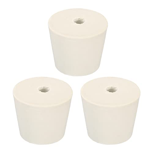 Bouchon conique en caoutchouc blanc pour système de fermentation domestique et flacons