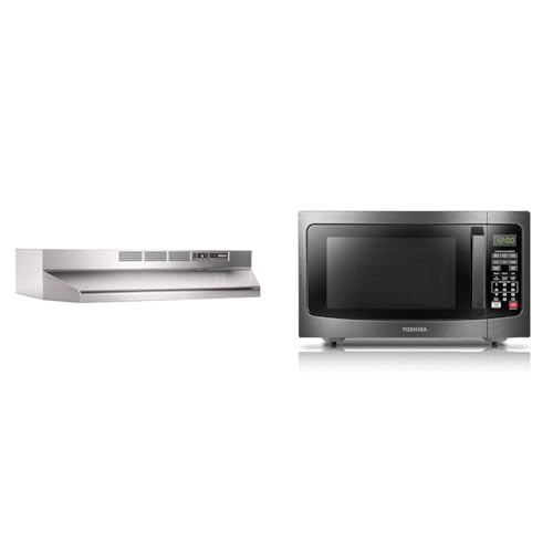 Broan-NuTone 413004 Non-Ducted Ductless Range Hood with Lights Exhaust Fan for...