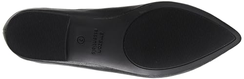 Amazon Essentials MAY-BLK-8.5 B US Women'S Pointed-Toe Ballet Flat, Black Faux Leather thumb #3