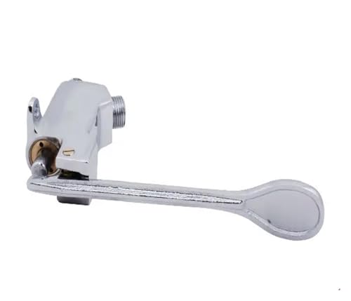 Grifo de lavabo de cobre con interruptor de pie de agua fría vertical 4