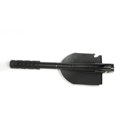 Off Grid Tools Pá de acampamento de manganês | Pá dobrável | Multiferramenta de sobrevivência ao ar