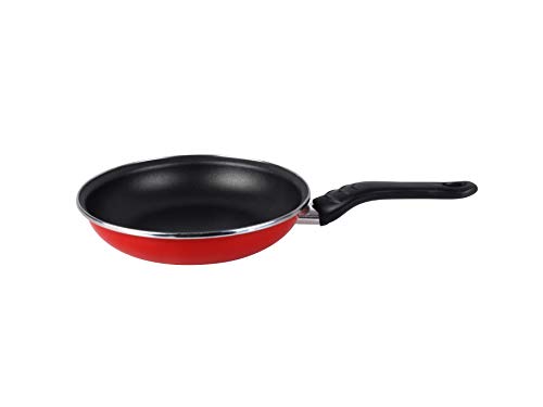 VITRINOR Magefesa Praga - Sartén 28cm de Acero vitrificado Exterior Color Rojo. Antiadherente...