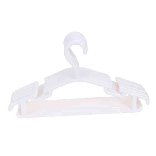 Ciieeo 10pcs Non Slip Heavy Duty Clothes Hangers Space Saving Garment Organizers for Closet Design for Drying Laundry Winkle Storage White