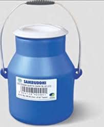Samruddhi Plastic Milk Can, Container for Shipping and Dispensing - 5L Blue-image-7