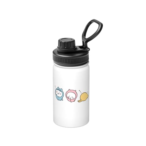 ステンレスカップ ちいかわ コーヒーカップ 大容量 保温 保冷 直飲み 真空断熱 蓋付き 水筒 マグボトル かわいい キャラクター 車載 持ち運びやすい ビール 家庭用 車用 オフィス プレゼント 350ml