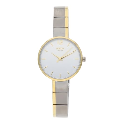 Boccia Damen Analog Quarz Uhr mit Titan Armband 3308-02