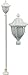 Dabmar Lighting GM5501-LED16-W Showcase Post Light Fixture - 16W LED 85-265V44; 107 x 12.50 x 12.50 in.