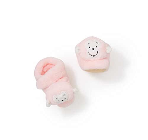 Enesco Izzy and Oliver New Baby Infant Monkey Character Super Soft Booties, Pink, One Size