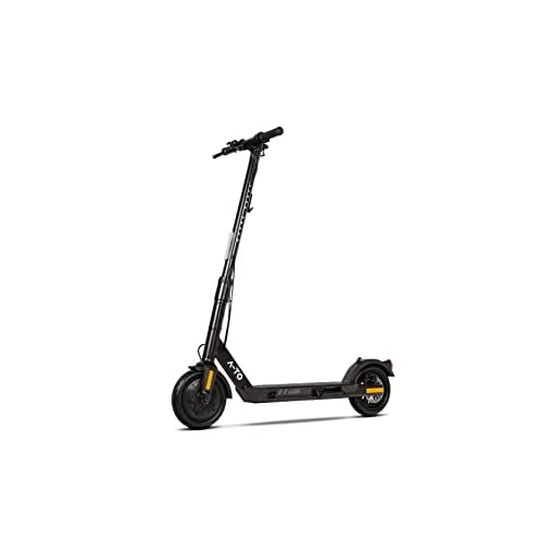 A-TO Ultron AIR E-Scooter, Starke Reichweite mit Energierückgewinnung, LED-Display und Sportgriffe, breites Trittbrett, Tracking App, Faltmechanismus (Zulassung für Österreich, Discreet Black)