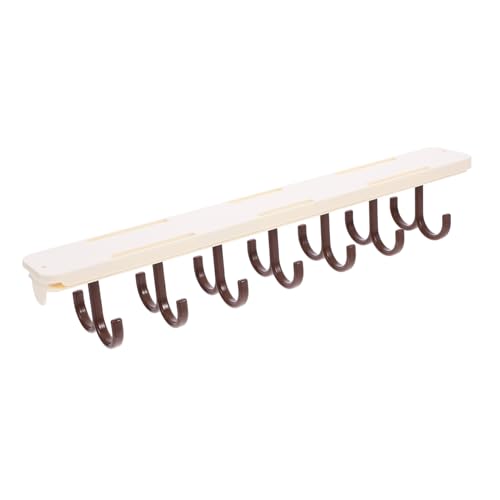 Levemolo Adhesive Wardrobe Hanging Hook Sliding Rail Organizer for Pants Punch Installation Space Saving Design Lightweight for Closet Storage
