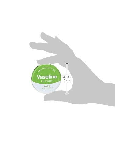 Image of Vaseline Therapy Lip Balm Tin, Aloe Vera, 0.6 Ounce
