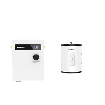 CAMPLUX 11kW Electric Tankless Water Heater and 18 galllons Mini Tank Water Heater