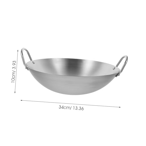 Wok de acero inoxidable con doble mango VALICLUD miniatura 2