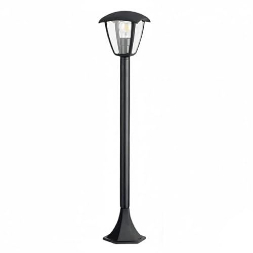 Planetitaly Farola de jardín estilo Nueva York, 1 luz, casquillo E27, para exteriores, altura 86 cm