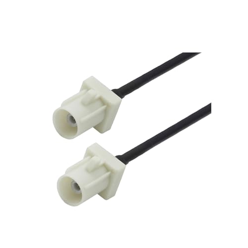 1 cable de extensión Fakra B Jack a Jack hembra a hembra RG174, adaptador de antena GPS, cable coaxial RF (color: Fakra B M a M, tamaño: 5 m)