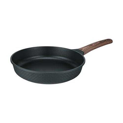 RESTO 93911 Poêle à frire élégante anti-adhésive en fonte d'aluminium recyclée Noir 28 cm Compatible avec tous les types de cuisinières, y compris l'induction